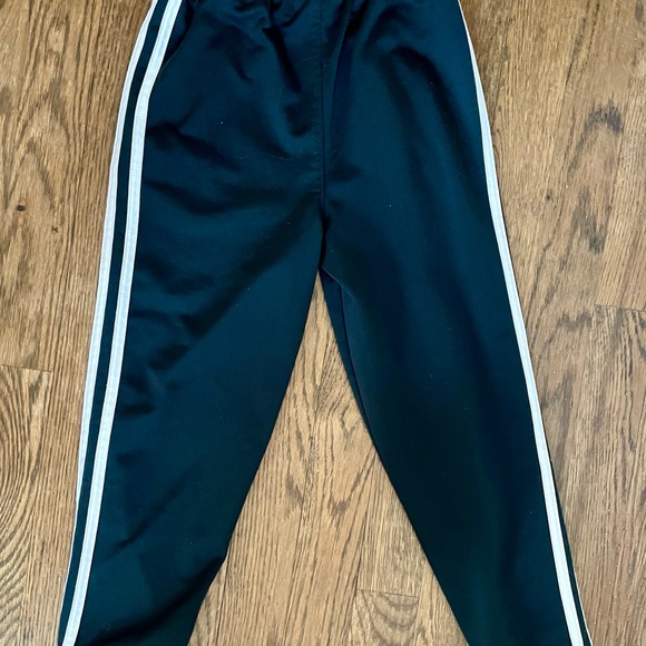 Adidas Track Pants Joggers Sweats - Black White Stripes - Size 6 - Picture 2 of 3